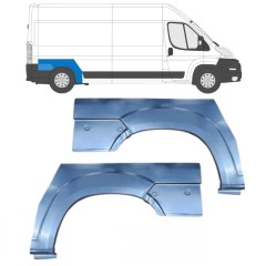 Panneau de réparation arc d'aile arrière pour Fiat Ducato 2006-2025 / Gauche+Droit / Ensemble 9648