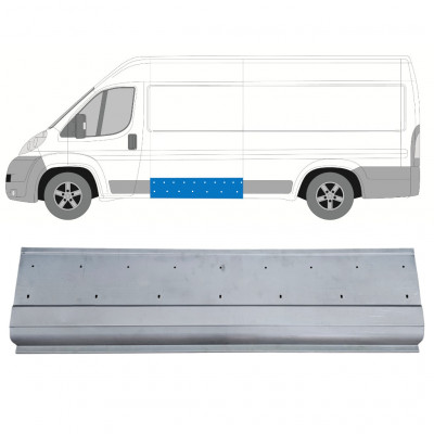 Panneau de réparation latérale avec trous pour moulure pour Fiat Ducato 2006-  / Gauche 12446