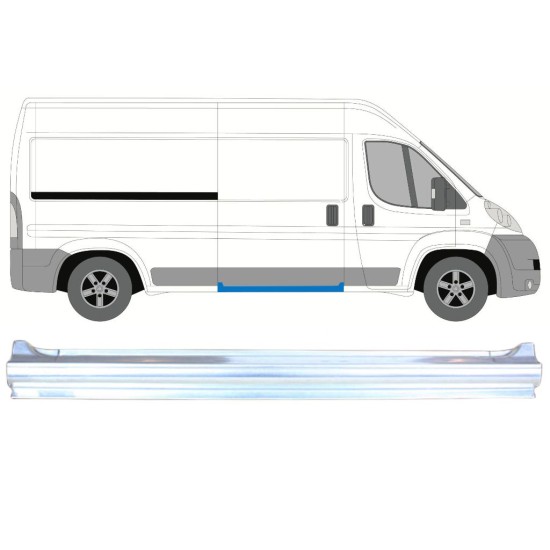 Panneau de réparation du seuil de porte latérale pour Fiat Ducato 2006-2026 / Droite 8316