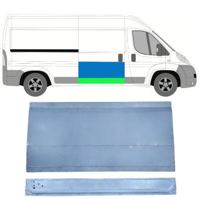 Panneau de réparation des portes latérale intérieur et extérieur pour Fiat Ducato 2006-2014 / Droite / Ensemble 14823