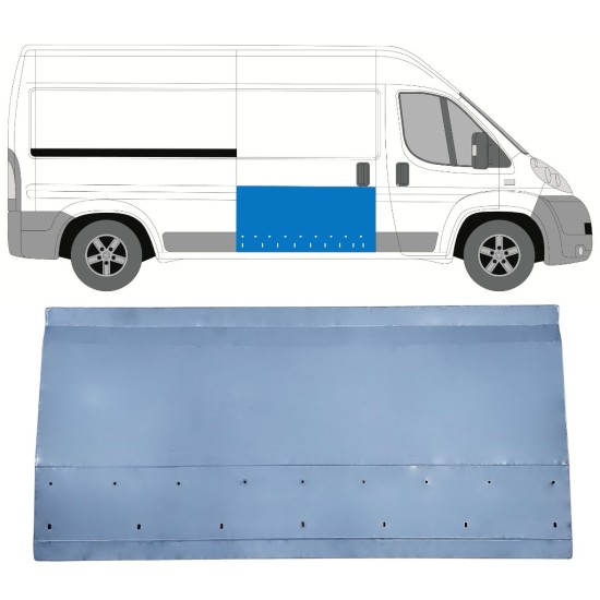 Panneau de réparation pour porte coulissante
