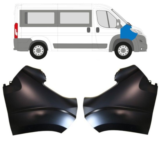 Aile avant pour Fiat Ducato 2014-2018 / Gauche / Ensemble 15396