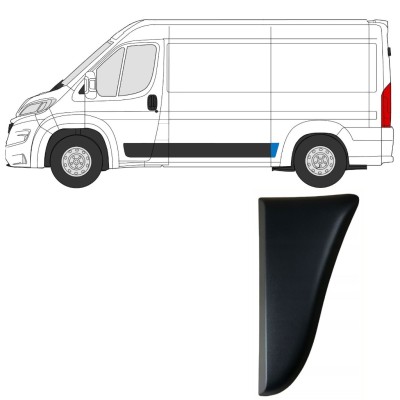 Moulure latérale sur aile arrière pour Fiat Ducato 2018- / Gauche 14803