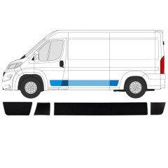 Ensemble de moulures pour Peugeot Boxer 2018- / Gauche / 15436