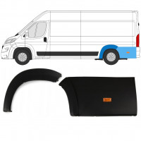 Ensemble de moulures d'aile arrière avec lampe pour Fiat Ducato Boxer Relay 2018- / Gauche /  10238