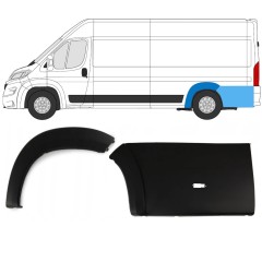 Ensemble de moulures d'aile arrière pour Peugeot Boxer 2018- / Gauche / 14441
