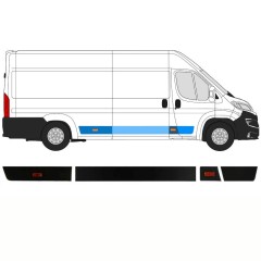 Ensemble de moulures pour Citroen Jumper 2018- / Droite / 14421