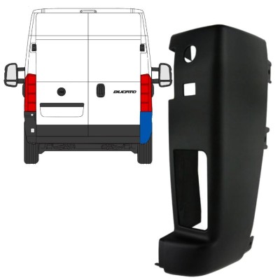 Pare-chocs arrière à 180 degrés pour Opel Movano 2021- / Droite 15800