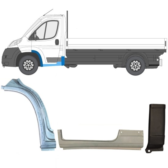 Ensemble de panneaux de réparation pour Fiat Ducato 2006-2026 / Gauche / 17000