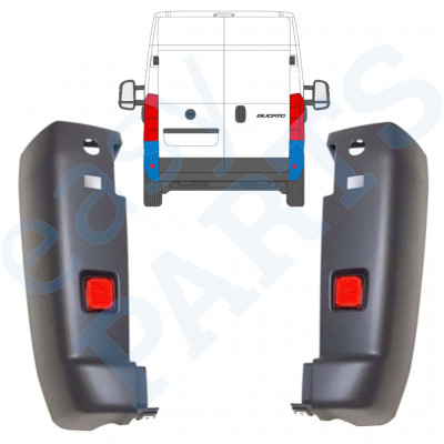 FIAT DUCATO 2006-2018 BOUTON + RÉFLEXION LAMPE / SET