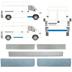 Panneau de réparation de porte pour Fiat Ducato 1994-2006 / Gauche+Droit / Ensemble 12627