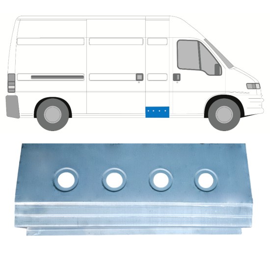 Réparation bas de caisse intérieur pour Citroen Jumper 1994-2006 / Gauche = Droite (symétrique) 17305