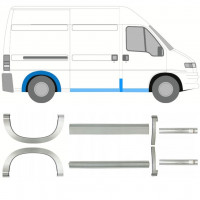 Réparation bas de caisse + passage de roue arrière pour Fiat Ducato Boxer Relay 1994-2006 / MWB / Ensemble 11517