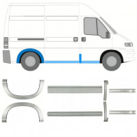 Réparation bas de caisse + passage de roue arrière pour Fiat Ducato Boxer Relay 1994-2006 / SWB / Ensemble 11516