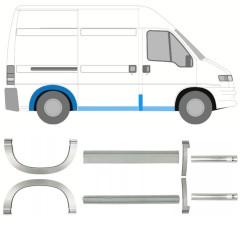 Réparation bas de caisse + passage de roue arrière pour Citroen Jumper 1994-2006 / Ensemble 14224