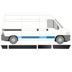 Ensemble de moulures pour Peugeot Boxer 2002-2006 / Droite / 14390