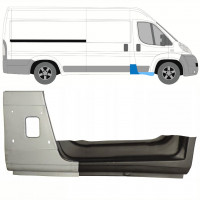 Panneau de réparation du montant + réparation bas de caisse pour Fiat Ducato 2006- / Droite / Ensemble 8742