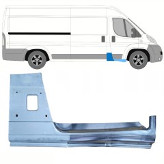 Panneau de réparation du montant + réparation bas de caisse pour Peugeot Boxer 2006-2025 / Droite / Ensemble 13951