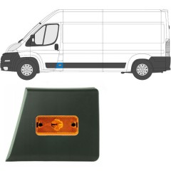 Moulure latérale du montant avant avec lampe pour Citroen Jumper 2006-2018 / Gauche / Ensemble 14136