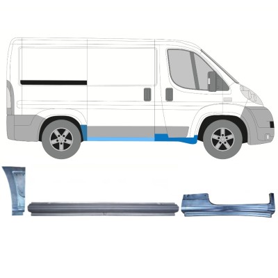 Ensemble de panneaux de réparation pour Fiat Ducato 2006-2014 / Droite / 14810