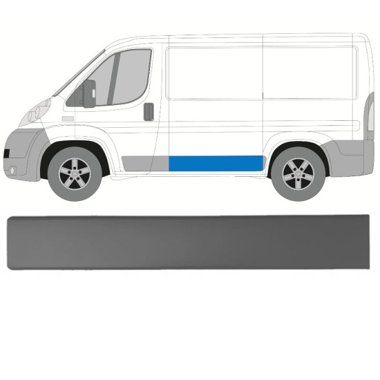 Moulure latérale arrière pour Fiat Ducato 2006-2014 / Gauche 14924