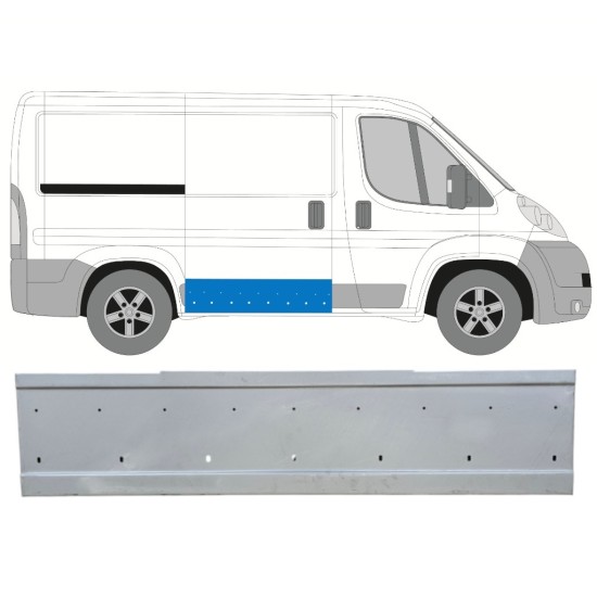 Panneau de réparation pour porte coulissante pour Fiat Ducato 2006-2014 / Droite 14735 Panneau de réparation pour porte coulissante pour Fiat Ducato 2006-2014 / Droite 14735