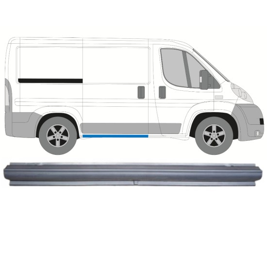 Panneau de réparation du seuil de porte latérale pour Fiat Ducato 2006-2014 / Droite 14734 Panneau de réparation du seuil de porte latérale pour Fiat Ducato 2006-2014 / Droite 14734