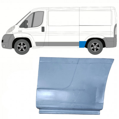 Panneau de réparation arc d'aile arrière pour Fiat Ducato 2006- / MWB / Gauche 8860