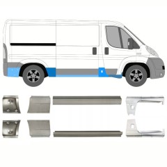 Réparation bas de caisse pour Citroen Jumper 2006-2025 / Gauche+Droit / Ensemble 14155