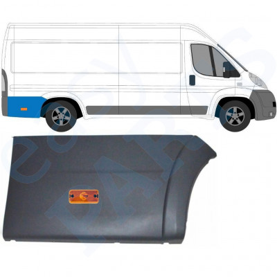 Moulure latérale arrière avec lampe pour Fiat Ducato 2006- / LWB / Droite /  10682