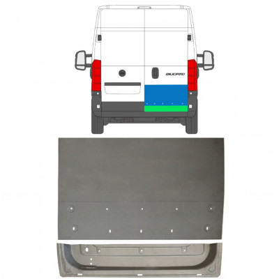 FIAT DUCATO 2006- RÉPARATION DE LA PORTE ARRIÈRE / SET / DROIT