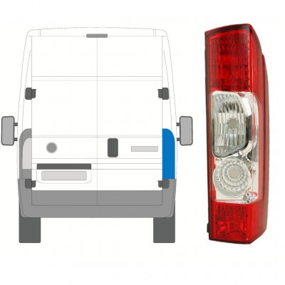 FIAT DUCATO 2006-2014 ARRIÈRE LAMPE / DROIT