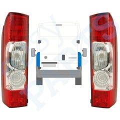 Feu arrière pour Citroen Jumper 2006-2014 / Gauche+Droit / Ensemble 13233