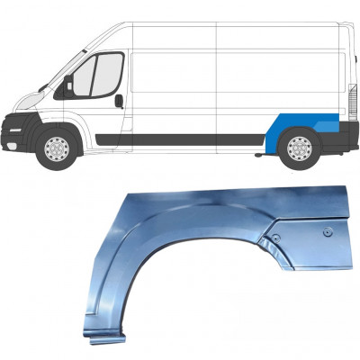 FIAT DUCATO 2006- PASSAGE DE ROUE ARRIÈRE PANEL / GAUCHE