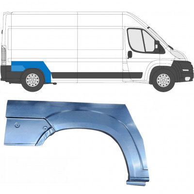 Panneau de réparation arc d'aile arrière pour Fiat Ducato 2006- / Droite 6814