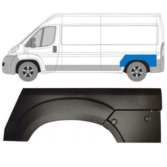 Panneau de réparation arc d'aile arrière pour Fiat Ducato 2006- / Gauche 11726