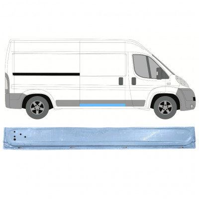 Panneau de réparation pour porte coulissante intérieur pour Fiat Ducato 2006- / Droite 10963