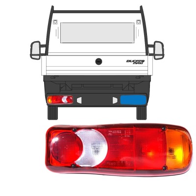 Feu arrière pour Fiat Ducato 2014-2018 / Droite 15337