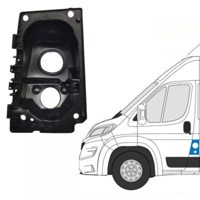 Logement de trappe à carburant pour Fiat Ducato 2014-2018 / Gauche 15135