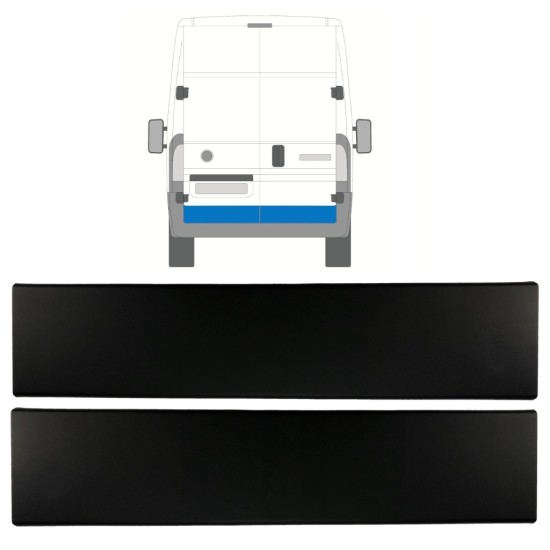 Moulure latérale de porte arrière pour Opel Movano 2021- / Gauche+Droit / Ensemble 15791