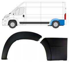 Moulure latérale arrière pour Peugeot Boxer 2018- / Gauche / Ensemble 13302