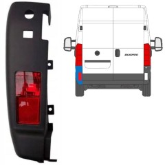 Coin du pare-chocs arrière avec lampe pour Fiat Ducato 2018- / Gauche / Ensemble 10110