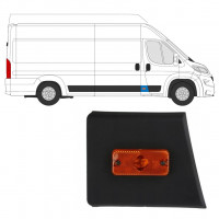 Moulure latérale du montant avant avec lampe pour Fiat Ducato 2018- / Droite 7801
