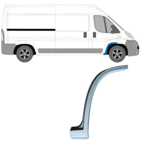Panneau de réparation de arc d'aile avant pour Fiat Ducato 2006-2026 / Droite 16827