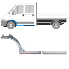 Réparation bas de caisse + l’aile avant pour Peugeot Boxer 1994-2006 / Gauche / Ensemble 14459