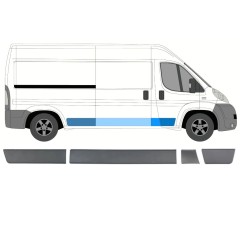 Ensemble de moulures pour Fiat Ducato 2006-2018 / Droite / 8460