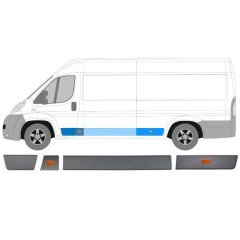 Ensemble de moulures avec lampe pour Citroen Jumper 2006-2018 / Gauche / 14482