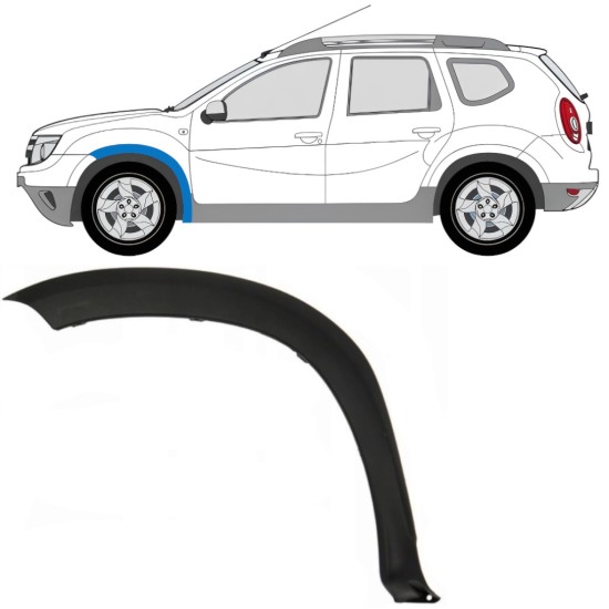 Moulure de l’aile avant pour Dacia Duster 2010-2017 / Gauche 16018