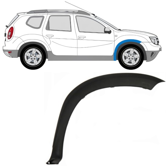Moulure de l’aile avant pour Dacia Duster 2010-2017 / Droite 16017