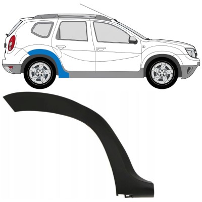 Moulure latérale sur aile arrière pour Dacia Duster 2010-2017 / Droite 16019